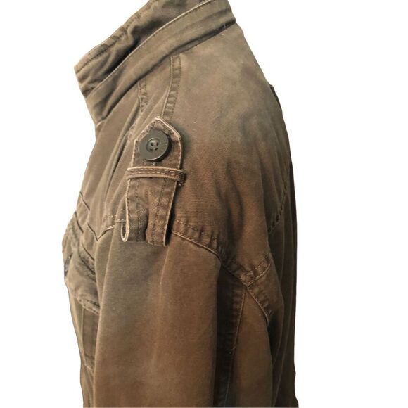 Vintage Continente gorpcore canvas green utility quilted vintage jacket - Picture 3 of 16